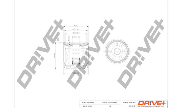 Dr!ve+ ÖLfilter Anschraubfilter FüR Chevrolet Spark 1.0 1.2 Aveo Stufenheck-image