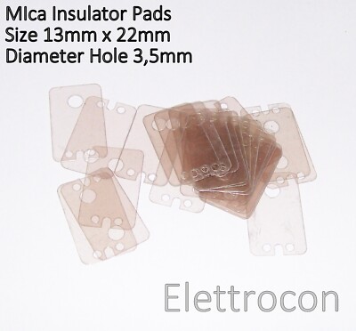 Produktbild von 10 Stück MICA Isolierpad Für TO-3 – Wärmeleitendes Glimmerpad, Thermische Trennung