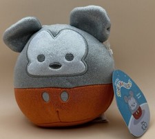 Disney 100 Mickey Mouse Squishmallow 5" Plush Silver Sparkle KellyToy