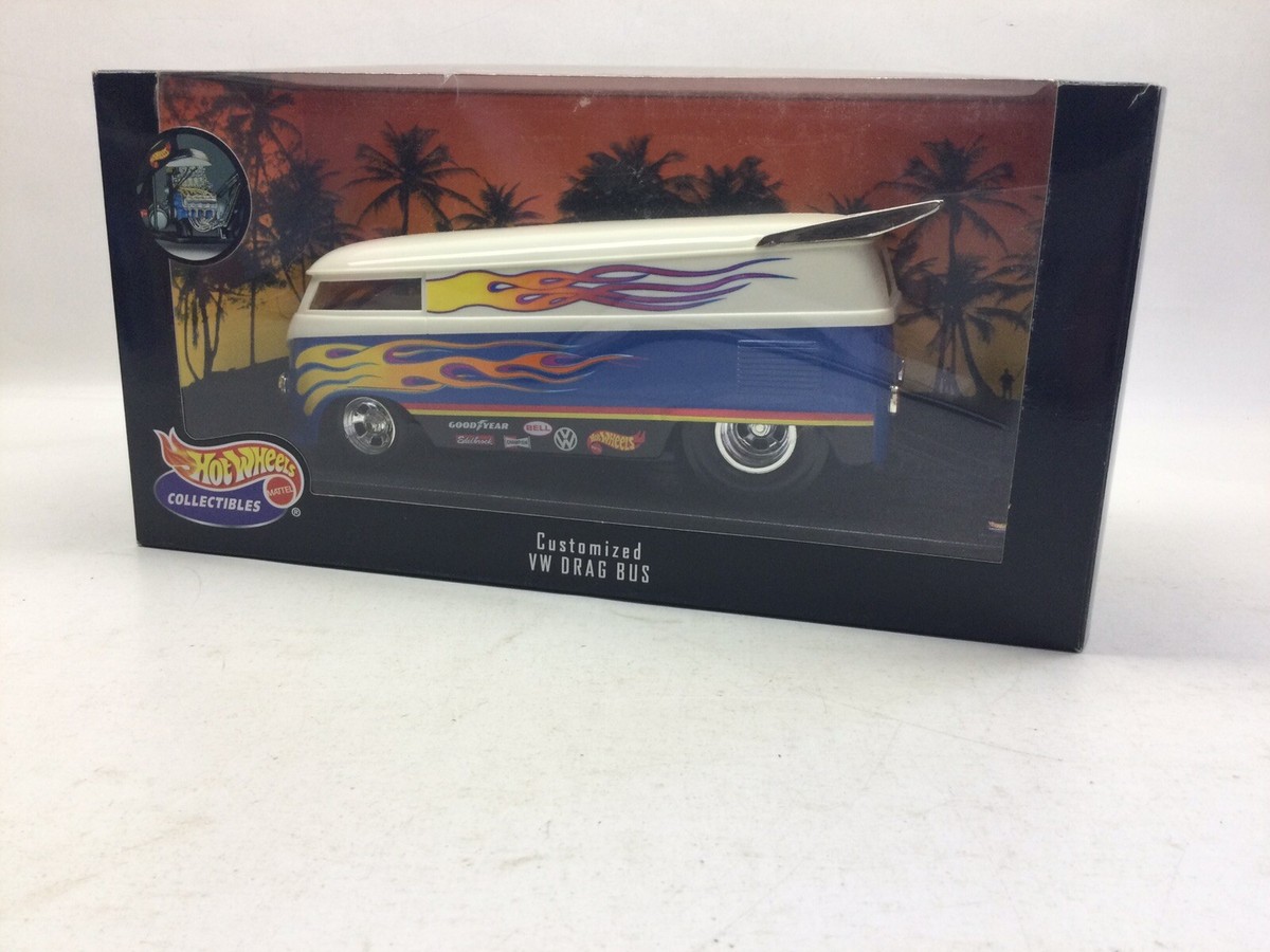 Hot Wheels Collectibles Customized VW Drag Bus 1:18 Scale | eBay