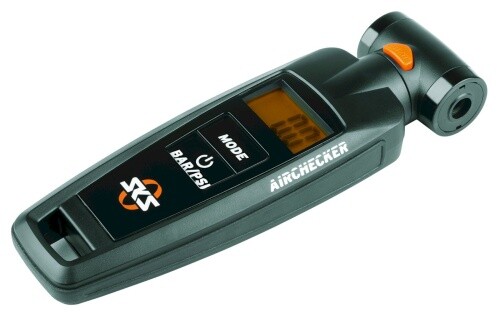 SKS GERMANY AIRCHECKER 2.0 Digitaler Luftdruckprüfer (Fahrradzubehör, Reifendruckprüfer mit Ablassfunktion und Echtzeitmessung, Duo-Kopf für AV/SV/Clik Valve Ventile, max. 10 bar / 144 PSI), schwarz - Image 2