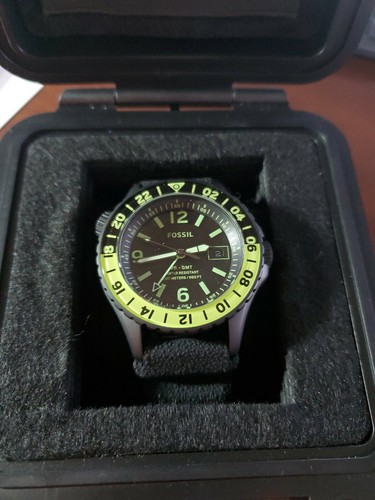 Dual-time Black Silicone Watch NWT 