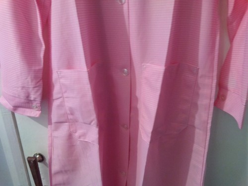 Tuta donna nylon NUOVA Alexandra rosa Gingham maniche lunghe pinny taglia 38" - Foto 5 di 6