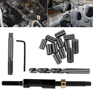 LUAUTO M11x1.5 Head Bolt Thread Repair Kit 35119S – 16pc Set For GM, Honda, Toyota 4.0/4.2L