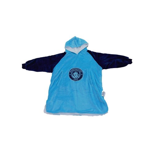 Klein Manchester City FC Tragbar Decke Sherpa-Fleece Kinder Fußball Kapuzenpulli - Bild 8 von 8