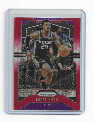Buddy Hield 2019-20 Prizm Red Ruby Wave Prizms Card #127 Sacramento Kings 