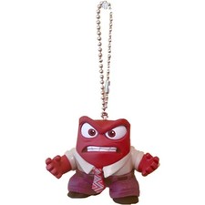 Inside Out Anger 2.5" PVC Keychain Dangler Ornament Figure Figurine Disney Key