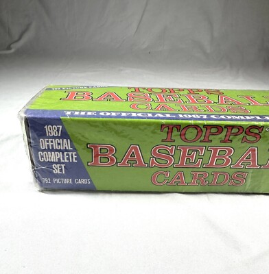 Topps Official 1987 Complete Set 792 Baseball Cards Factory Sealed