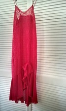 Vintage Undercover Wear Red Lace Night Gown - Size S/M - NWOT