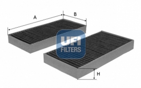 UFI Innenraumfilter Aktivkohlefilter FüR Mazda MPV II LW RX-8 SE FE 54.283.00-image