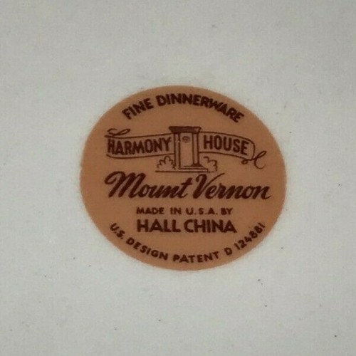 Hall China Co Harmony House Mount Vernon elige tazones de ensalada o sopa - Imagen 10 de 17