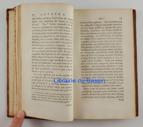 Reisen in der Schweiz Graubünden Briefe an Melmoth aus Coxe Vol. I 1791 Versand - Bild 4 von 5