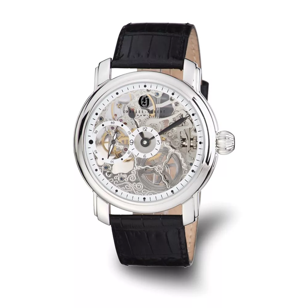 Charles hubert skeleton clearance watch