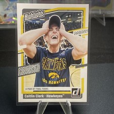 2024 Panini Caitlin Clark Collection Donruss Highlights #H8 Iowa Hawkeyes RC