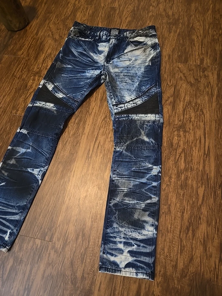 Pantalones de mezclilla Smoke Rise para hombre 36x34 extra resistentes moto desgastados (cintura 32) leer Foto 4 de 4