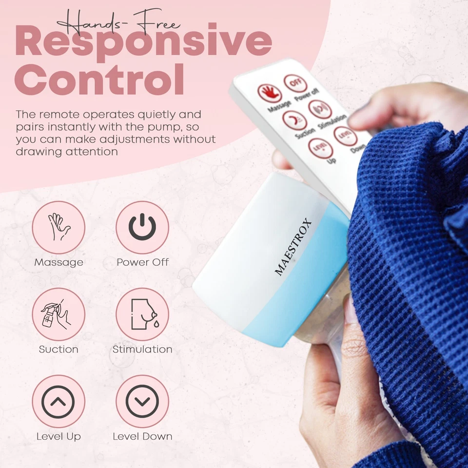 Extractores de leche portátiles silenciosos eléctricos dobles portátiles kit de extracción de leche manos libres Foto 3 de 4