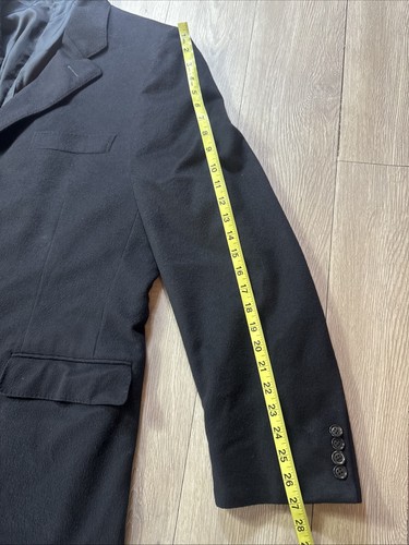 Zegna 100% Cashmere Overcoat Trench Men’s 46 R Black Italy Current Retail $5400 - Picture 6 of 12