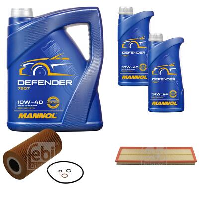 FEBI BILSTEIN Inspektionspaket 7L MANNOL Defender 10W-40 für BMW 3er E36 325td