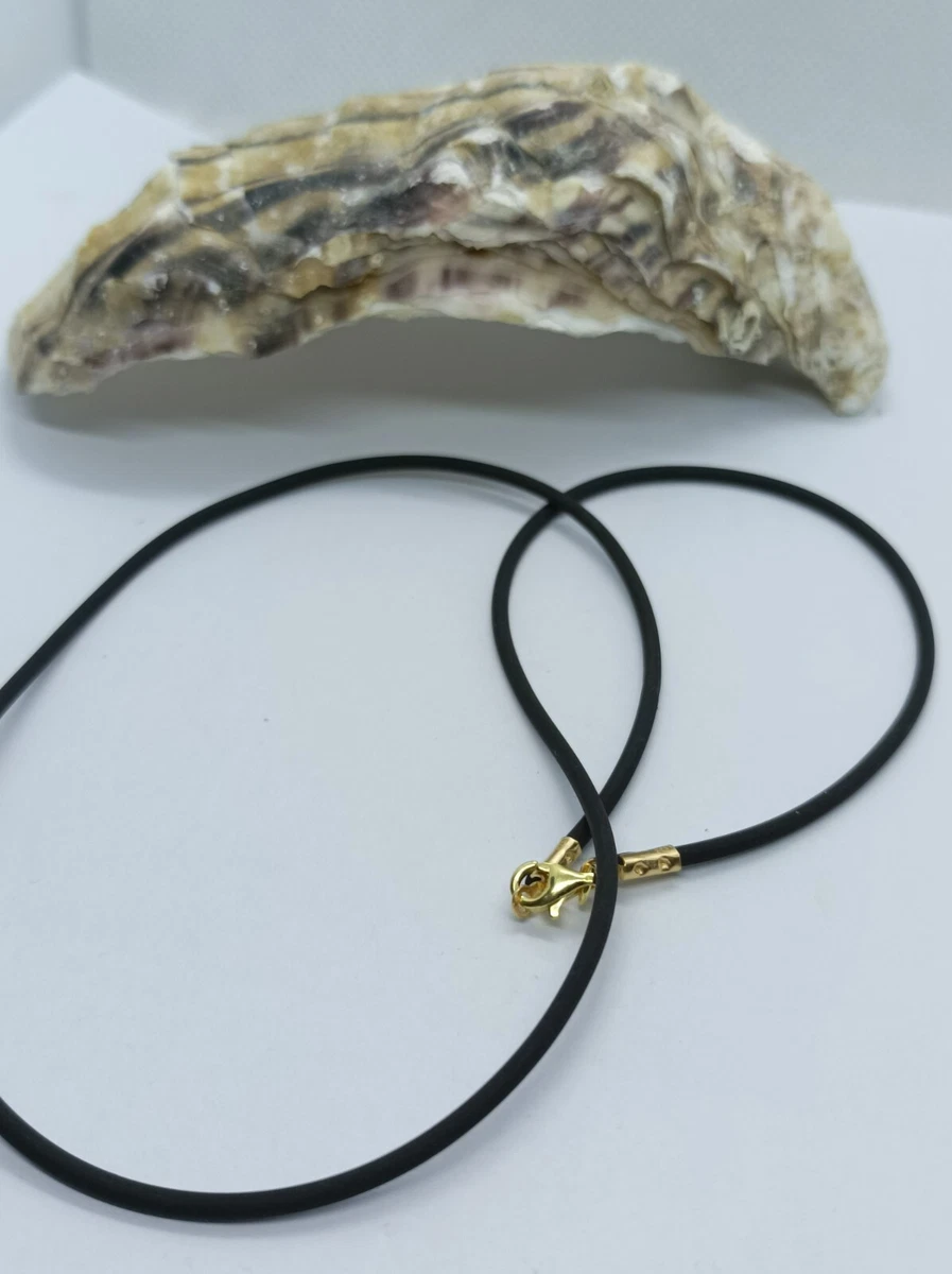 Collana girocollo funetta corda in raso crema con chiusura in argento