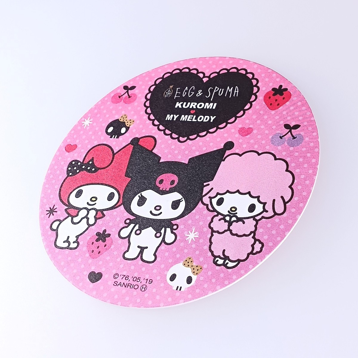 Kuromi My Melody My Sweet Piano Sanrio × EGG & SPUMA Coaster From