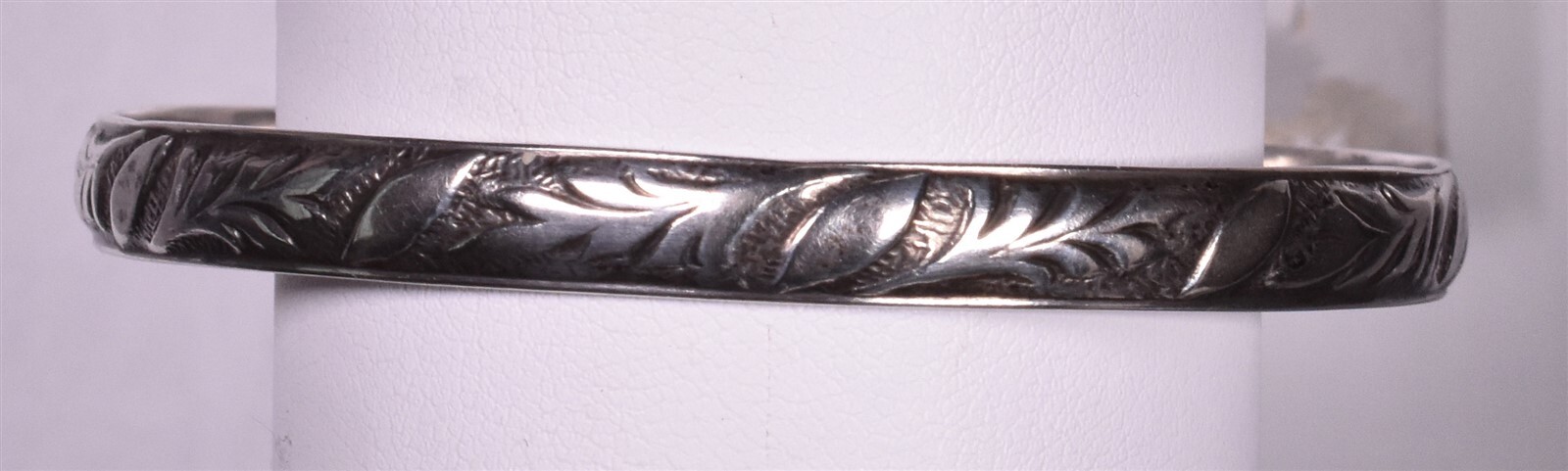 Danecraft Sterling Bangle Solid Silver Felch Hall… - image 4