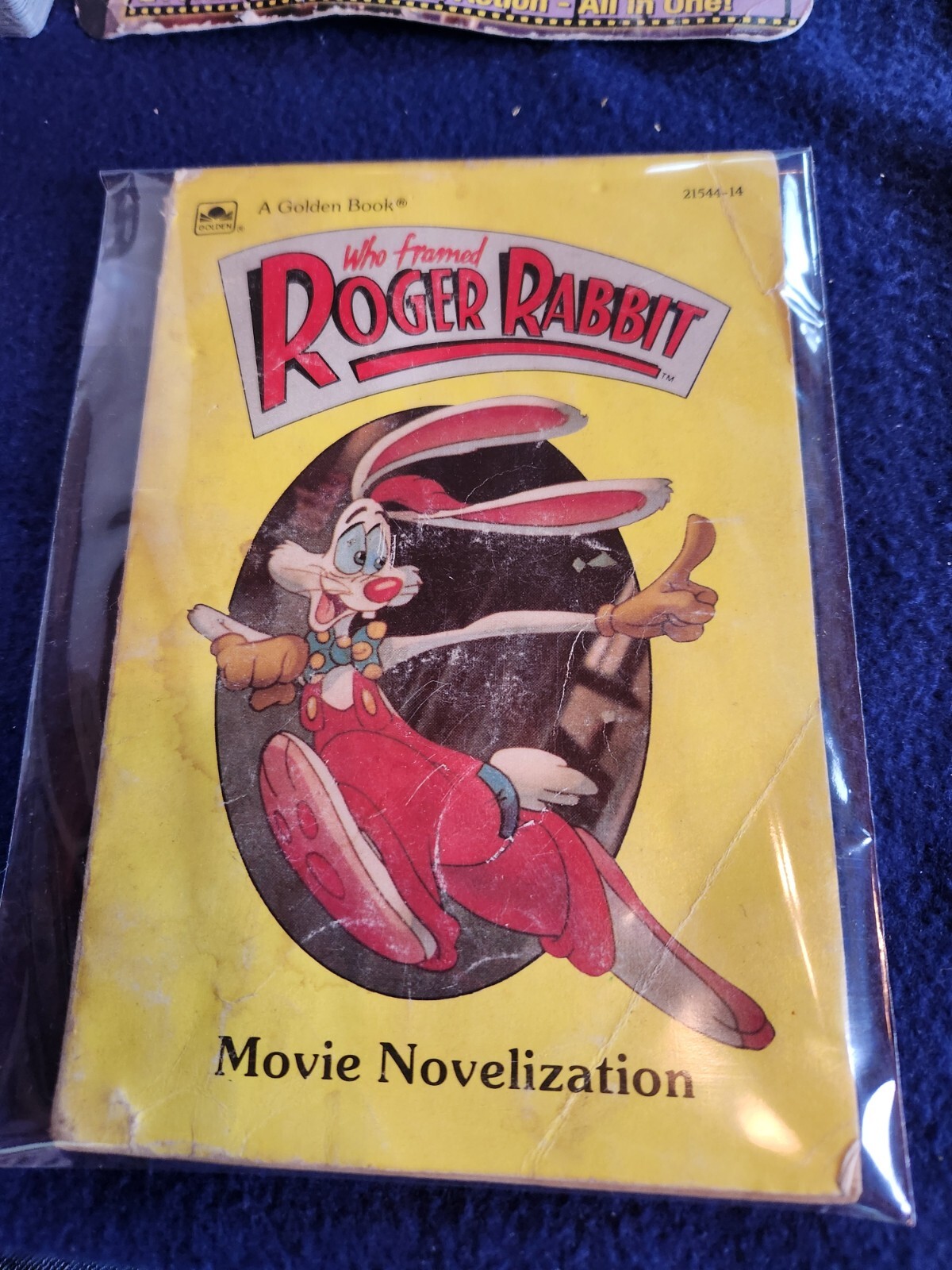 Who Framed Roger Rabbit 1988 Novelization – Golden Books – In Good Reader Condition