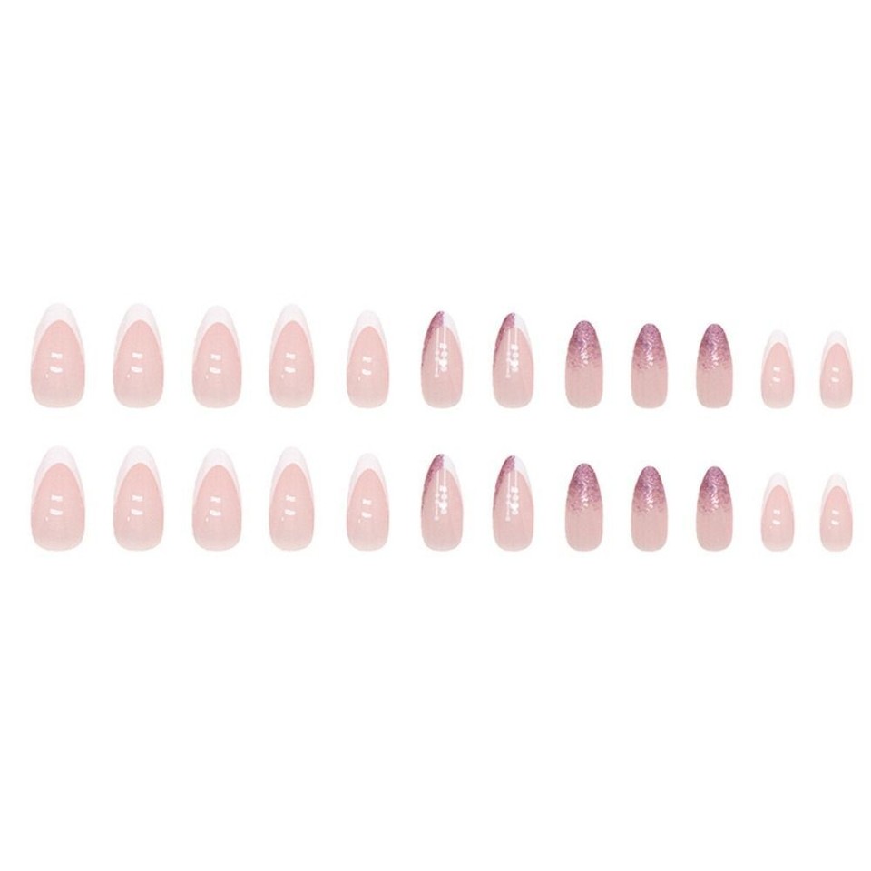 Detachable Press On Nails Fake Nials False Nails Short Almond French