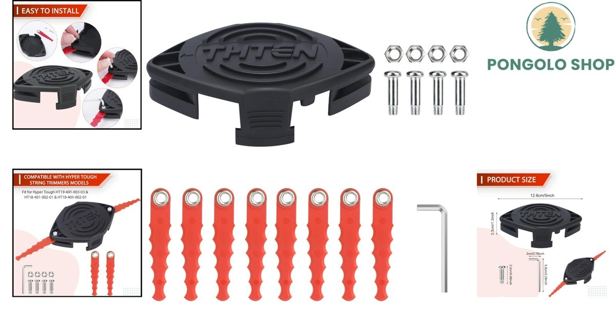 String Trimmer Replacement Blades Head for Hyper Tough 13in