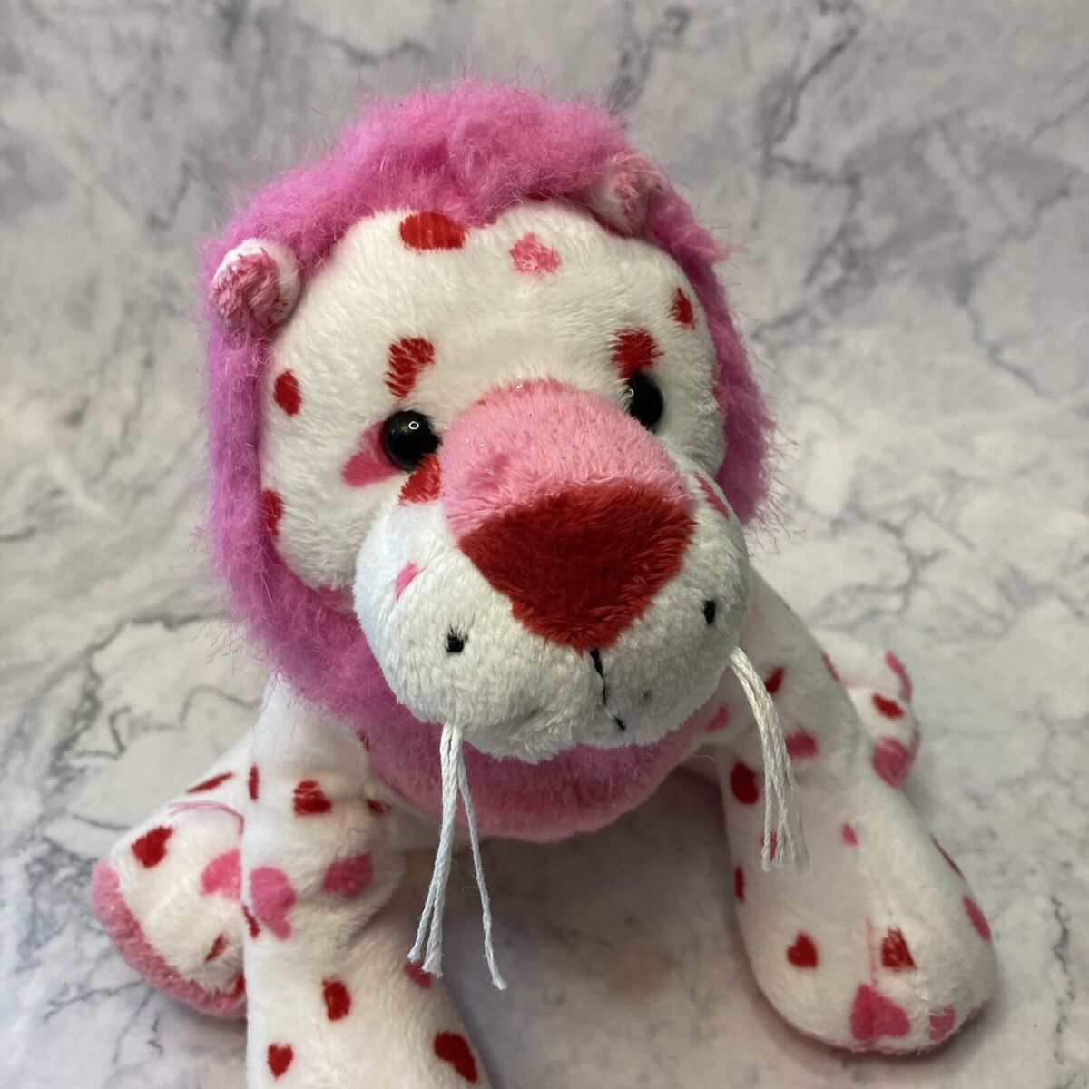 Ganz Webkinz Love Lion Plush HM394 Valentine's Hearts Ganz Webkinz Love Lion Plush HM394 Valentine's Hearts