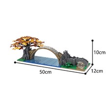 ZITIANYOUBUILD Bridge Architecture avec Tree 1012 pièces pour les 10 ans et plus