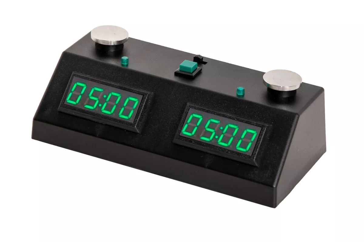 Relógio Xadrez Digital Chess Clock Preto Grande