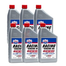 Lucas 10943 SAE 10W40 Semi-Synthetic Racing Engine Oil ZDDP Enhanced - 6 Quarts 56.63 per gallon