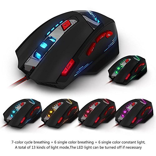 Zelotes T90 Professional 9200 DPI High Precision USB Wired Gaming