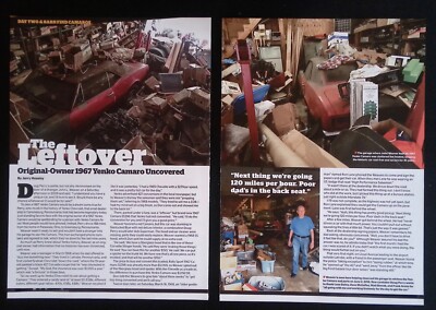 1967 Yenko Camaro Original Owner Barn Find Article ''The Leftover''