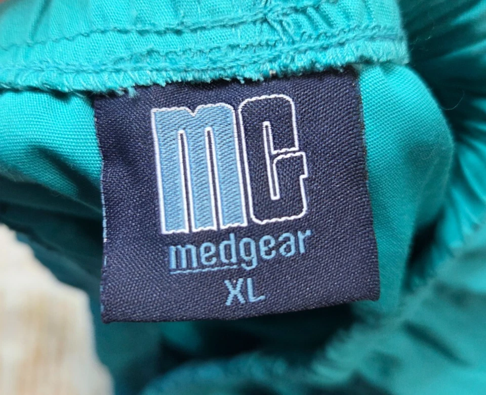 Pantalones Médicos Medgear Mujer Verde Azulado Talla XL Nuevos Con Etiquetas Foto 2 de 4