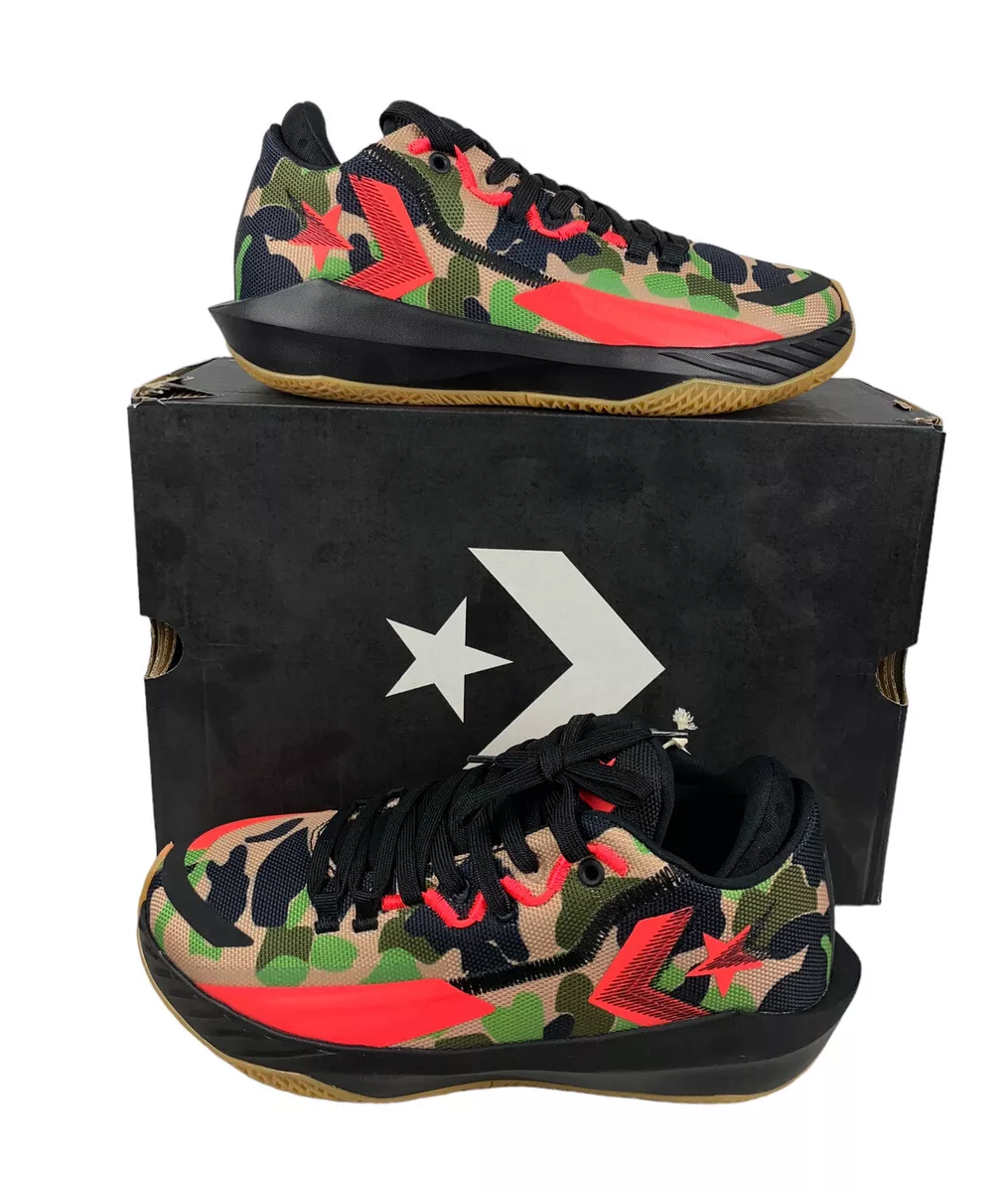 NEW Converse All Star BB Jet Mid Basketball Shoes Black Camo Mens Sz 7.5 172665C