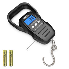 Digital Fish Scale 110lb LCD Backlit Fishing Scale w Tape Handle