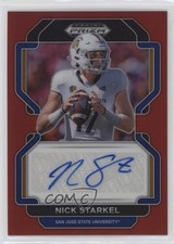 2023 Panini Prizm Draft Picks 2022 Update Red 78/199 Nick Starkel Auto 0jr6
