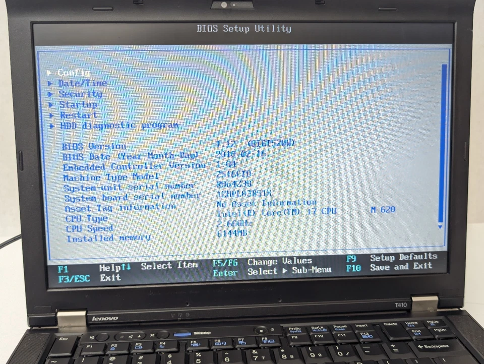 Lenovo Thinkpad Laptop T410 I7-M620 2.66GHz 6GB RAM 500GB HDD WIN 10 PARTS - Image 4 of 4