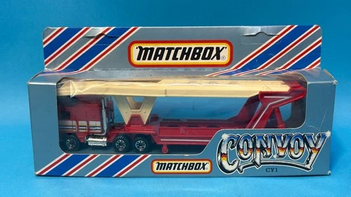c1982 Matchbox CONVOY Diecast Car Truck MIB Kenworth Car Transporter CY-1