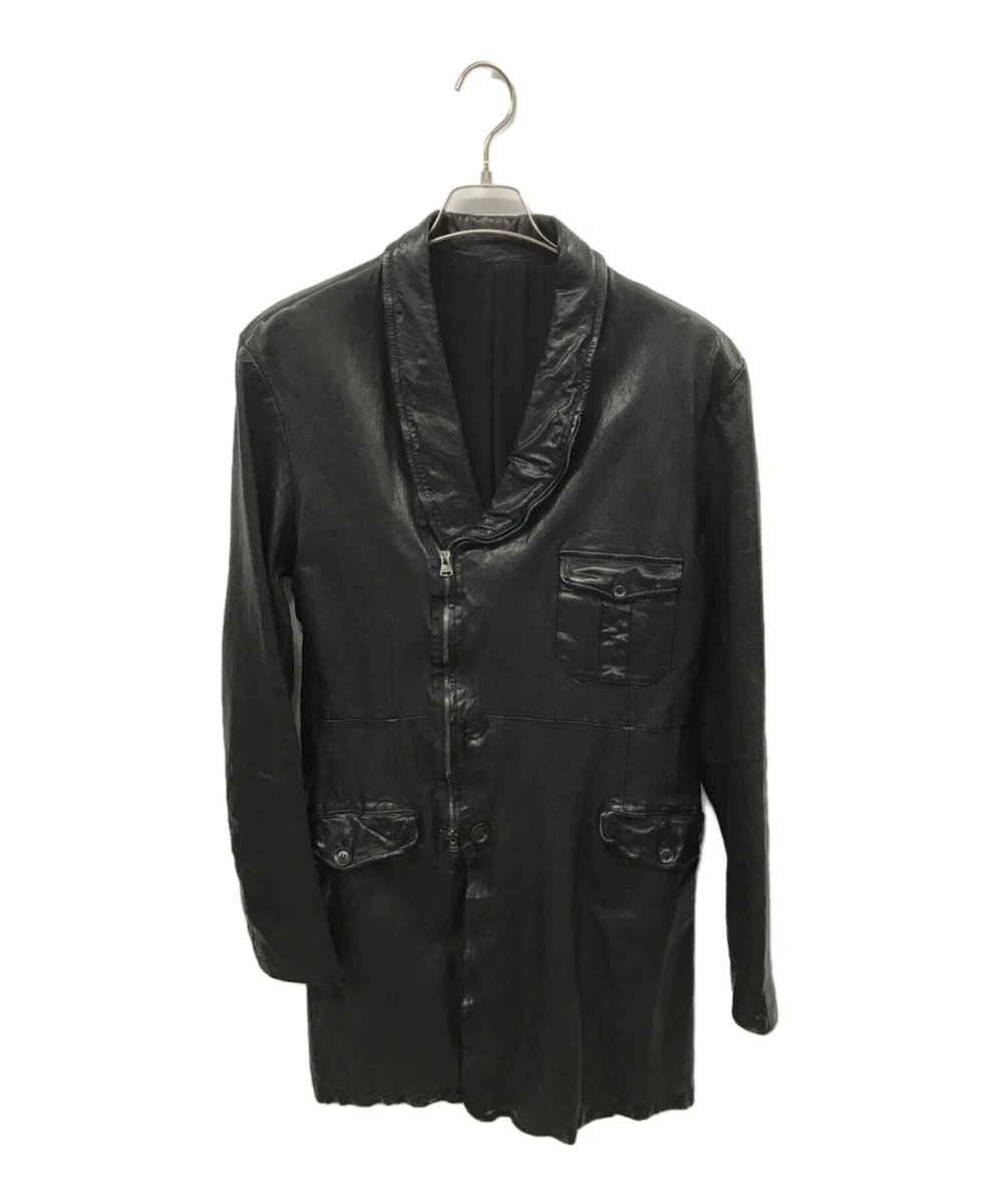 Yohji Yamamoto Coats, Jackets & Vests Leather Outer Shell for Men