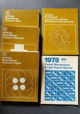 1978 Ford Car Shop Manuals-Vol. 2,3,4,5 & Own...
