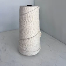 White 16-ply Butchers Ball of Twine - Cotton Kitchen String - Approx 100 ft