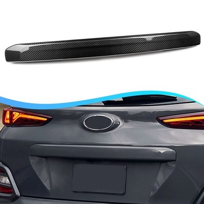 Glänzend Kohlefaser Hinter Kofferraum Heck Gate Panel für Hyundai Kona N 2021+