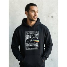 Pink Floyd Dark Side of the Moon Tour Graphic Hoodie Black Large