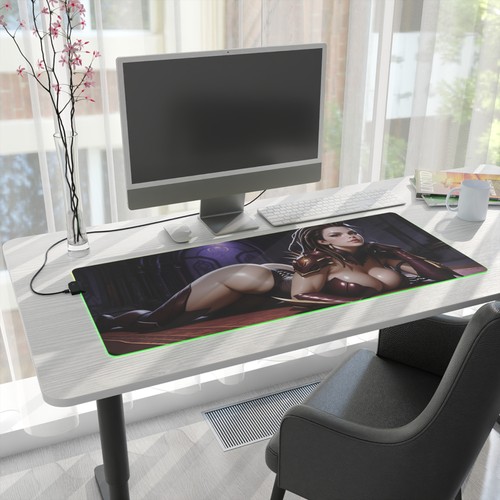 Sarah Kerrigan LED RGB Desk Mat – Zerg Queen Pad, Huge Print, Gaming Mouse Pad - 第 11/11 張圖片