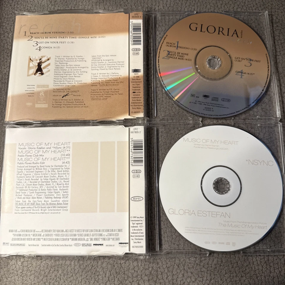 Gloria Estefan - Music of My Heart - Reach (2 Stück Maxi-CD) - Bild 2 von 2