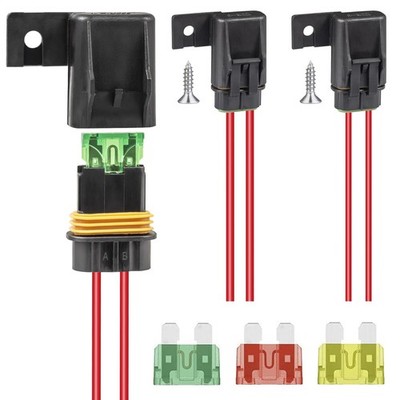 IP67 Inline Sicherungshalter Wasserdicht 12V 12AWG 16AWG Messgerät Kabelbaum Sicherungen Ho