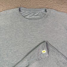 Vuori Strato Tech Shirt Mens L Blue Crew Neck Short Sleeve Workout Gym V126