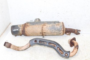 1986 Honda Fourtrax 200 SX Exhaust Head Pipe Silencer Muffler